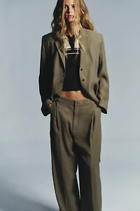 DOUBLE PLEAT FLAP PANTS