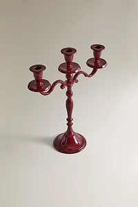 THREE CANDLE CHRISTMAS CANDLESTICK