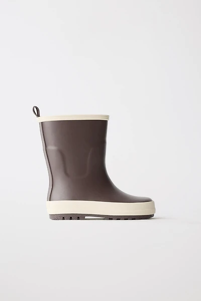 COLOR BLOCK RAIN BOOTS