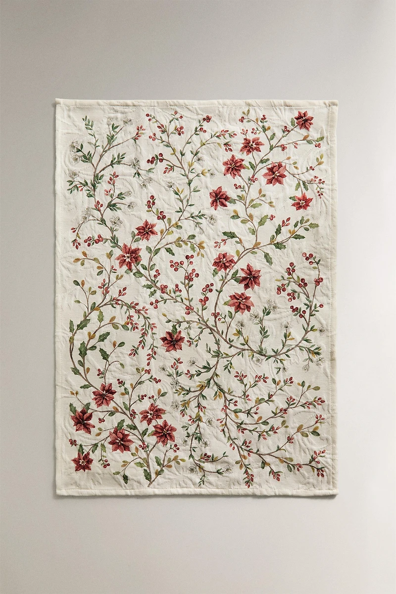 LOT TORCHONS COTON JACQUARD NOËL (LOT DE 2)