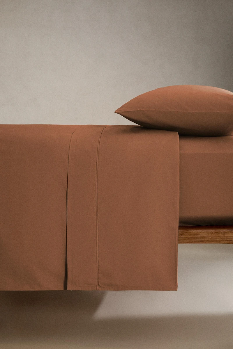 PERCALE COTTON FITTED SHEET | 15.7" THICK ( THREAD COUNT