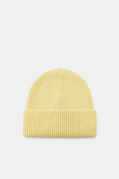 BONNET BEANIE EN MAILLE CANNELÉE
