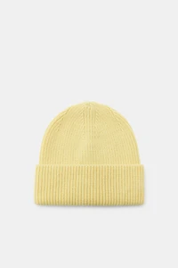 BONNET BEANIE EN MAILLE CANNELÉE