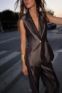 GILET SATINÉ