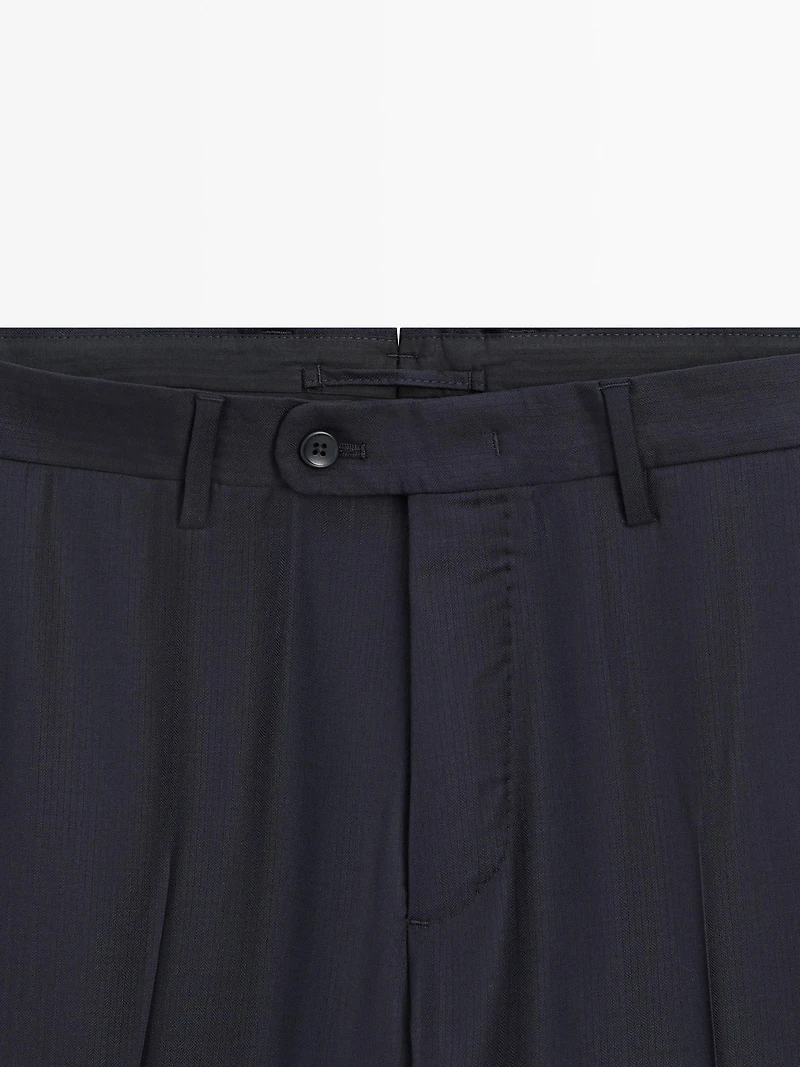 Cool wool suit pants