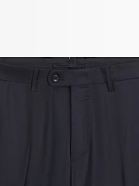 Cool wool suit pants