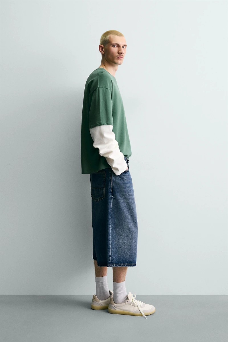 DOUBLE EFFECT SLEEVE SWEATSHIRT