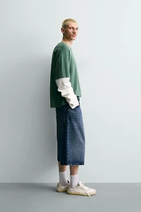 DOUBLE EFFECT SLEEVE SWEATSHIRT