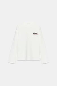 LONG SLEEVE TEXT T-SHIRT