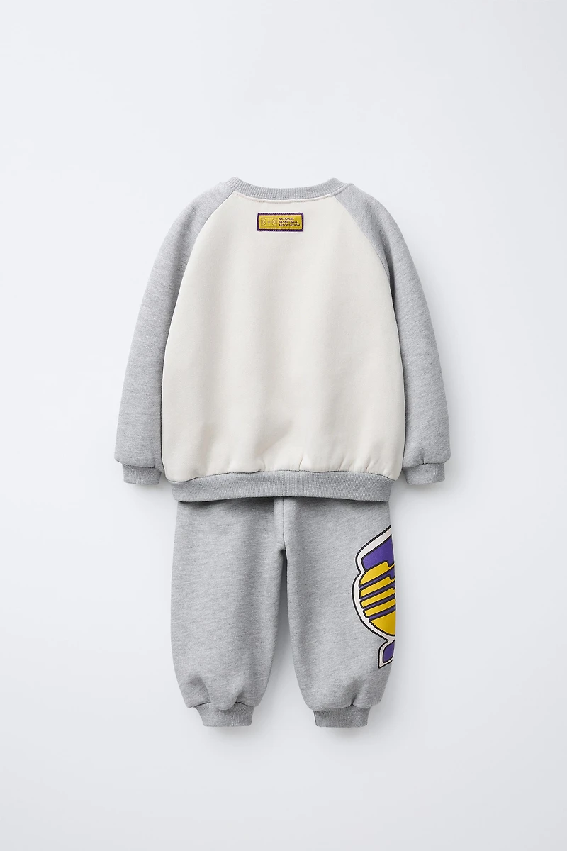 NBA JOGGING SWEATSHIRT AND JOGGER PANTS SET - LOS ANGELES LAKERS