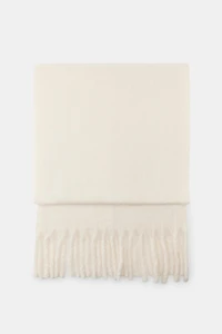 PLAIN FRINGED SCARF