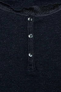 LACE HENLEY TOP