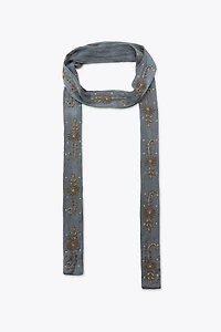 LIMITED EDITION EMBROIDERED BEAD SCARF