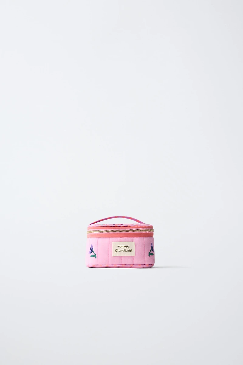 EMBROIDERED FLORAL JEWELRY BOX