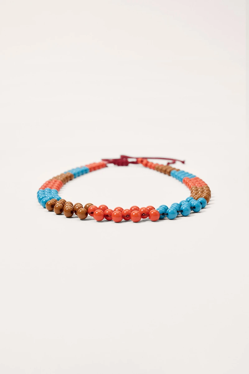 LIMITED EDITION BEADED CORD NECKLACE