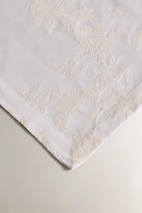 LOT DE 2 SERVIETTES TABLE EN COTON JACQUARD