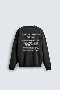 PRINTED TEXT SWEATSHIRT
