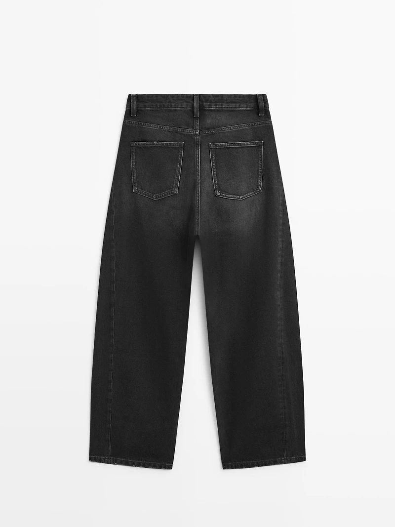 Mid-rise balloon fit jeans