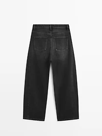Mid-rise balloon fit jeans