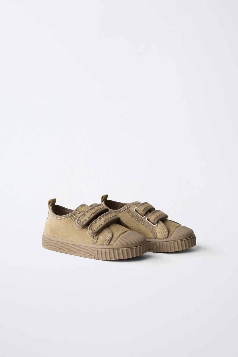 SPLIT LEATHER SNEAKERS