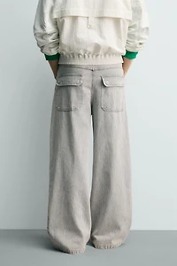 RELAXED STRAIGHT FIT STRIPED PANTS