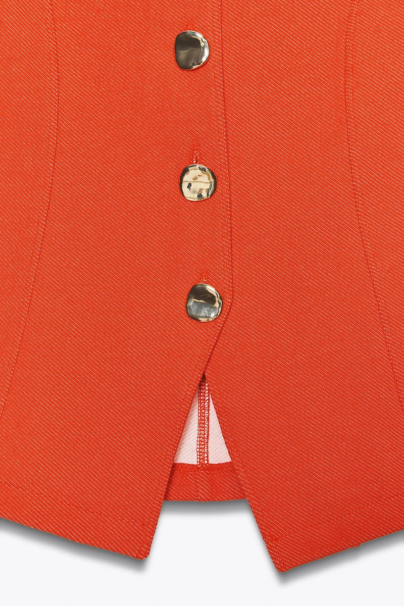 BUTTON VEST TOP
