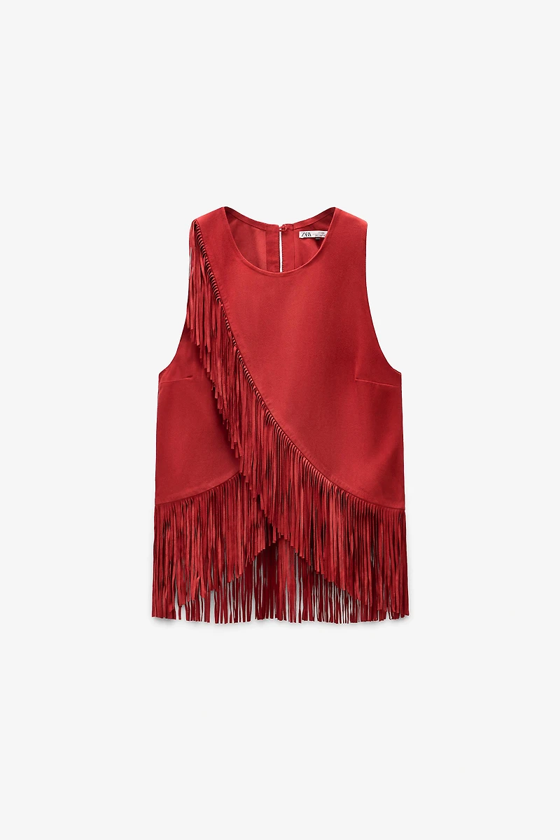 LIMITED EDITION SUEDE FRINGE TOP