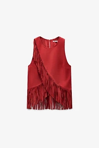 LIMITED EDITION SUEDE FRINGE TOP