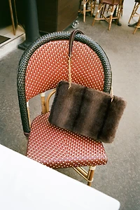 SAC PORTÉ ÉPAULE EFFET FOURRURE