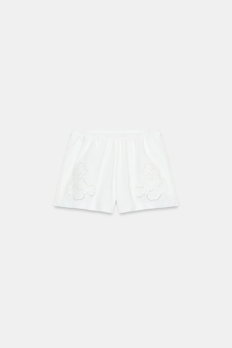 SHORT BRODÉ