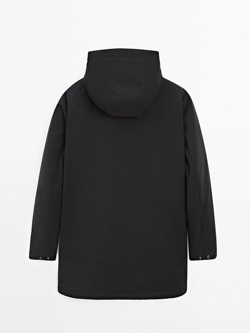Parka mélange duvet hydrofuge