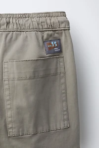 STRAIGHT LEG PANTS WITH LABEL