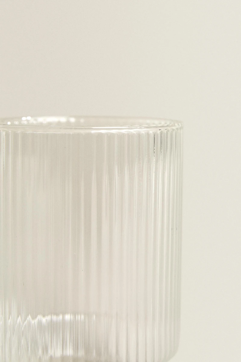 VERRE EN BOROSILICATE LIGNES EN RELIEF