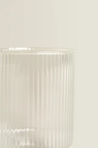VERRE EN BOROSILICATE LIGNES EN RELIEF