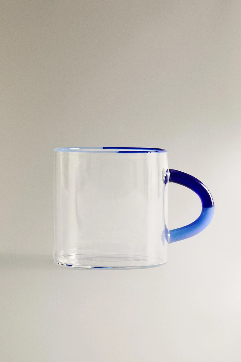 TASSE BOROSILICATE POIGNÉE COULEURS