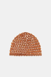 CROCHET BEADED CAP