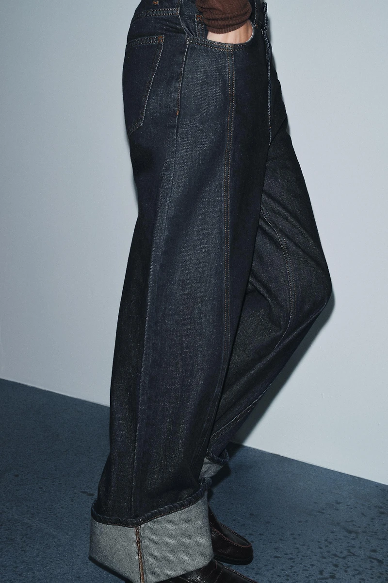 ZW COLLECTION MID-RISE WIDE LEG JEANS