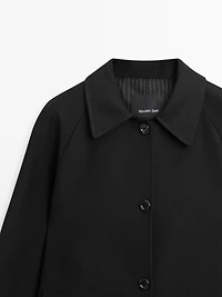 Manteau laine long