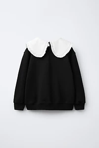 PETER PAN COLLAR SWEATSHIRT