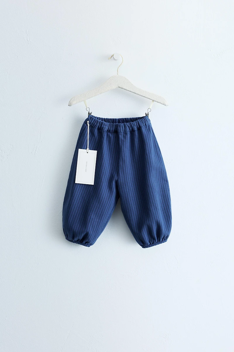 ZARA TIMELESS - STRIPED BALLOON TWILL PANTS