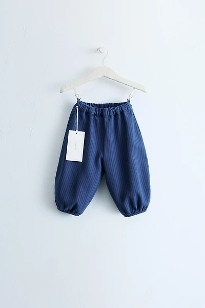ZARA TIMELESS - STRIPED BALLOON TWILL PANTS