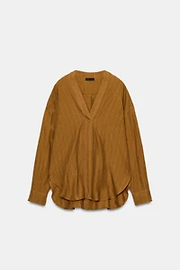100% LINEN STRIPED SHIRT