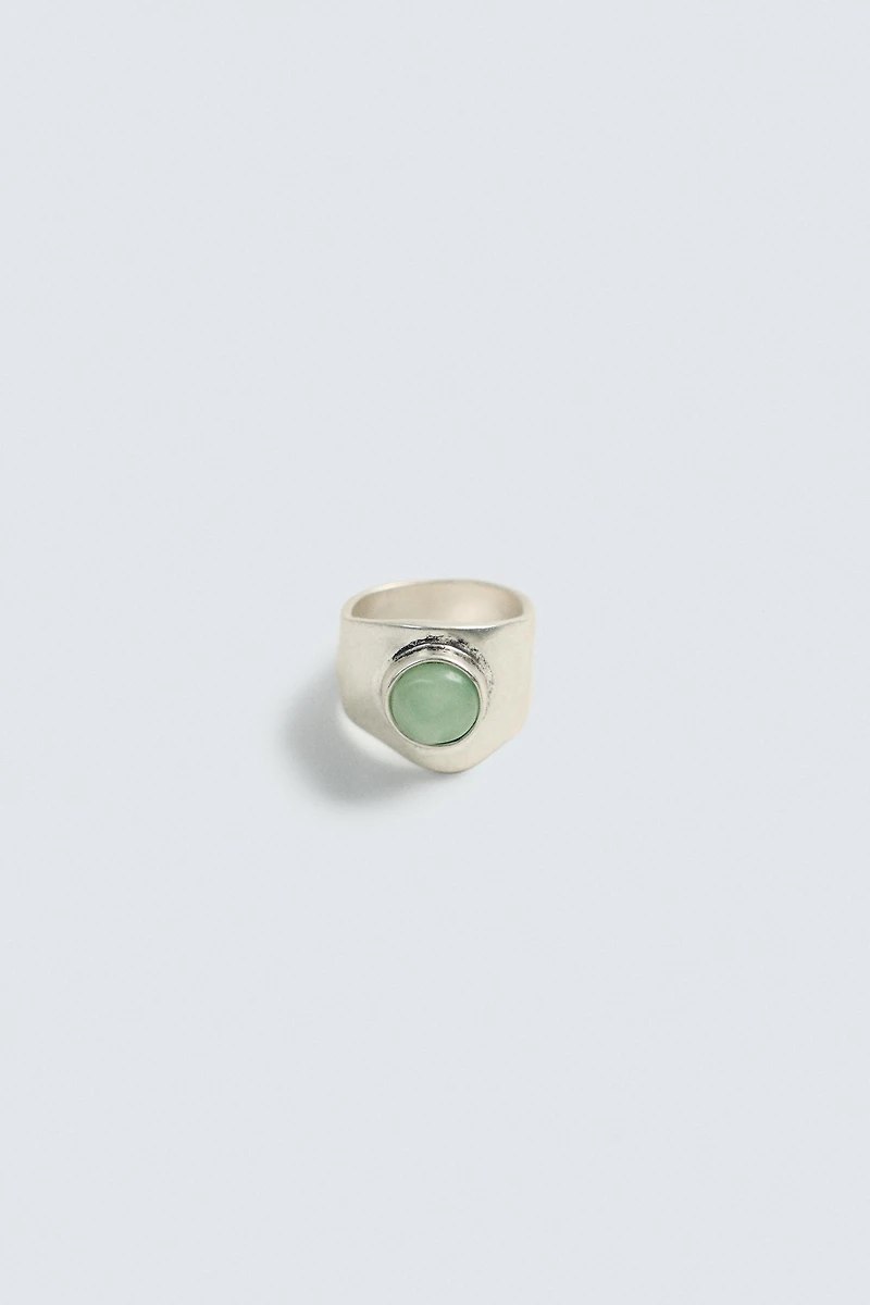 STONE SIGNET RING