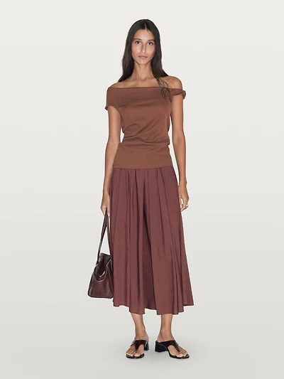 Top drapé avec nœud