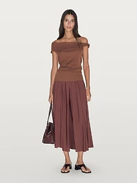 Draped top with knot detail