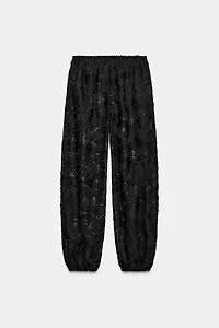 SEQUINED BALLOON PANTS