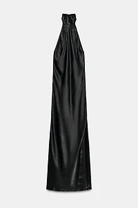 ZW COLLECTION SATIN EFFECT HALTER DRESS