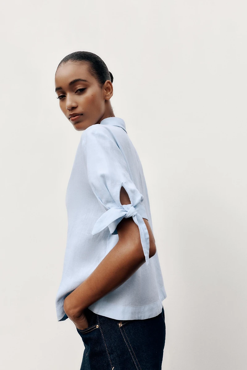 RAMIE TIE SHORT SLEEVE SHIRT