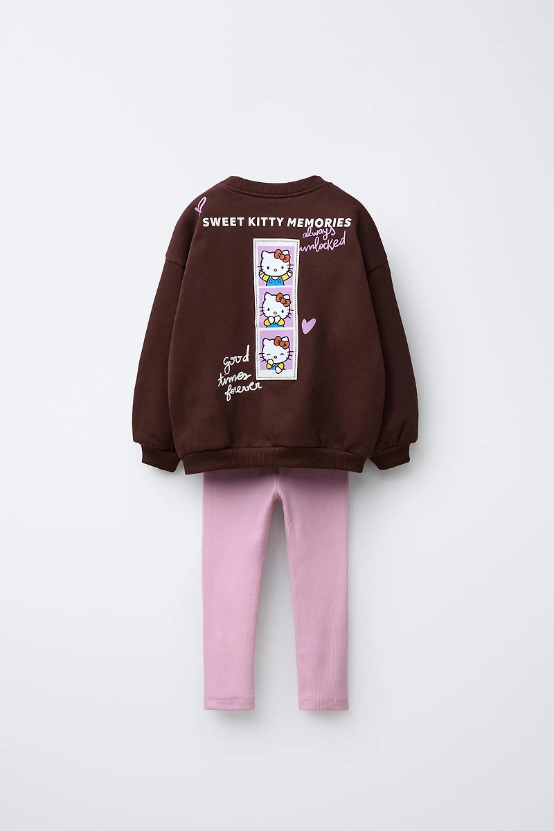 HELLO KITTY © SANRIO RIBBED SWEATSHIRT AND LEGGING SET