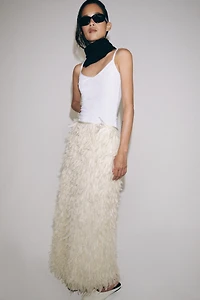 JUPE À PLUMES ZW COLLECTION ÉDITION LIMITÉE
